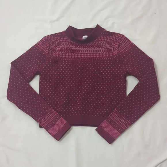 Fabletics Holly Seamless Long Sleeve Top, Color Purple/Pink, Size L - Picture 3 of 13